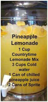 Pineapple Lemonade This Punch Is Delicious Pineapple Lemonade Fruit Drinks Food