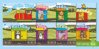 Free cliparts that you can download to you computer and use in your designs. Days Of The Week On Train