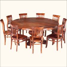 Rustic Solid Wood Large Round Dining Table Amp Chair Set Round Dining Room Table Round Dining Room Large Round Dining Table