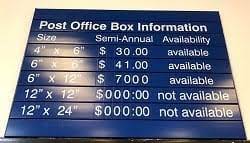 According to the original poster, a small box might cost upwards of $240 annually while a bigger pox would cost $420 each year at a local ups store. How Much Does A Post Office Box Cost