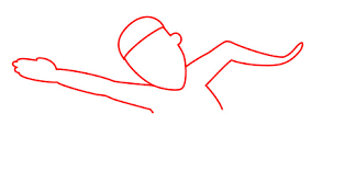 When drawing a swimmer you will also need to draw the water around them. Drawing A Cartoon Swimmer