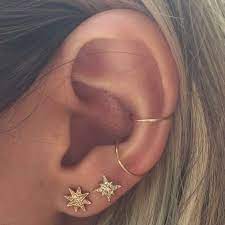 Double Earlobe Piercing Ideas Ear Lobe Piercings Lobe Piercing Piercing
