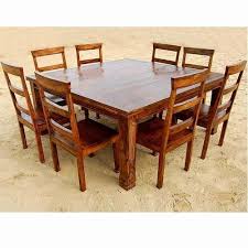 8 Person Dining Room Table Awesome Rustic 9 Pc Square Dining Room Table For 8 Person Seat Square Dining Room Table Square Dining Tables Dining Room Table