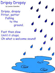 Poem Dripsy Dropsy By Leanne Guenther Poetry For Kids Kids Poems Preschool Poems
