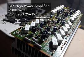 Amplifier printed circuit board layout is a schematic drawing of copper wiring patterns done on a circuit board. Diy 2000w High Power Amplifier 2sc5200 2sa1943 Electronic Circuit
