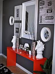 If you love grey in home decor.then you should explore this collection of 50 shades of grey home decor. A Touch Of Red With Gray In The Decor Trendy Home Decorations