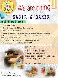 Check spelling or type a new query. Lowongan Kerja Roti O 2019