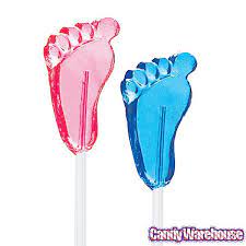 Sparkle Candy Baby Feet Lollipops Blue 100 Piece Bag Twinkle Candy Online Candy Store Lollipop