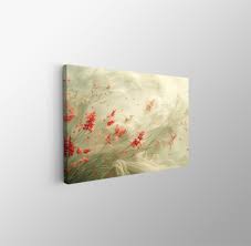 Tablou Canvas Print Flori Delicate in Vant plante abstract eteric – The  Print Studio