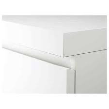 Ikea malm desk white stained oak veneer schreibtisch weiss. Ikea Malm Schreibtisch Weiss Gunstig Kaufen Ebay