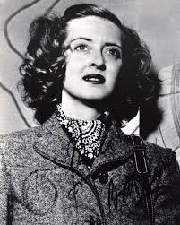 Bette Davis Signed Vintage Portrait. Vintage Hollywood, Black and White  Print, Canvas Prints, Classic Hollywood Photo, Unframed.