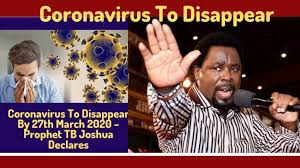 Several people have been expressing their thoughts on twitter and instagram. Tb Joshua Prays Against Covid 19 The Maravi Post