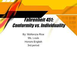 If you want to be different, then do it! Conformity Vs Individuality