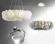 Amazon.com: Chandelier, Romantic Feather Chandelier Ceiling ...
