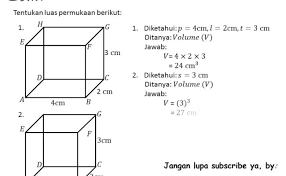 Volume #kubus #balok menentukan volume gabungan antara kubus dan balok sangatlah mudah. Contoh Soal Cara Menghitung Volume Bangun Gabungan Kubus Cute766
