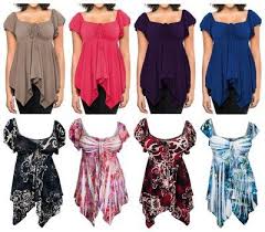 Plus Size Deep V Neck Asymmetrical Top In Print And Solid Colors Sewing Patterns Free Women Plus Size Sewing Tunic Sewing Patterns
