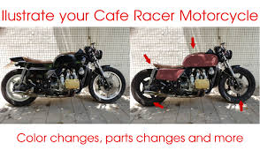 Illustrate And Visualize Your Motorcycle Cafe Racer Design By Diecastben Fiverr