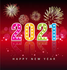 Auguri Di Buon Anno 2021 Vettore Premium