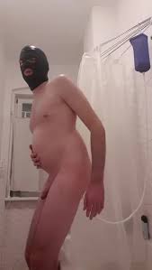 Shower belly inflation scene