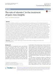 With so much gratitude, sharise. Pdf The Role Of Vitamin C In The Treatment Of Pain New Insights
