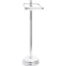 A toilet paper holder includes several parts: Opera Floor Standing Toilet Roll Holder