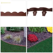 Digging up my landscaping was not on my todo list. Easyflex 3210rde 40c Scallop No Dig Landscape Edging 40 Red Patio Lawn Garden Gardening