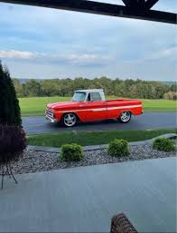 Image result for Orange 1965 Chevy Truck