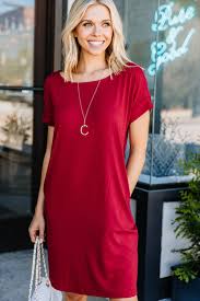 Get To Know Me Dark Red T Shirt Dress In 2020 Red Tshirt Dress Shirt Dress T Shirt Dress