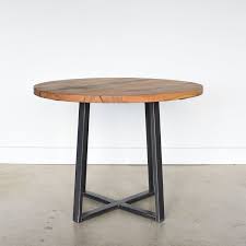 Round Kitchen Table Steel Criss Cross Base What We Make Round Kitchen Table Kitchen Table Metal Kitchen Table