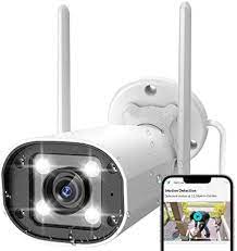Amazon.com: NETVUE Cámara de seguridad para exteriores, cámara de video  casera WiFi 1080P 2.4G, visión nocturna a color, detección de movimiento,  audio bidireccional, alarma de sirena, cámara de foco, almacenamiento en la