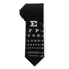 Eye Chart Tie Novelty Ties Uncommongoods