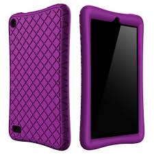 Silicone Case For All New Fire 7 Tablet Anti Slip Shockproof Light Weight Kids Friendly Protective Case For Kindle Fire 7 Purple Walmart Com Walmart Com