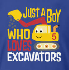 Birthday Boy 5 Years Excavator Kids Premium T Shirt Spreadshirt In 2020 Geburtstag Jungs Kinder T Shirt