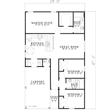 Traditional Style House Plan 3 Beds 2 Baths 1070 Sq Ft Plan 17 2248 House Plans Floor Plans Floor Plan Design