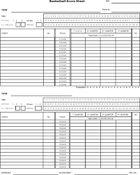Football score sheets can come handy for a number of people, from the spectators, to the scorers, to the players. Basketball Score Sheet Template Free Download Speedy Template