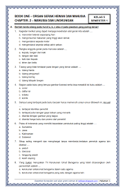 Soal ulangan tema 1 kelas 5 sd kurikulum 2013. Download Soal Kelas 5 Semester 1 Tema 1 Subtema 2 Organ Gerak Hewan Dan Manusia Manusia Dan Lingkungan 2017 Rief Awa Blog