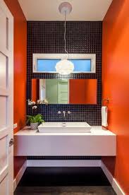 Color Of The Day Determined Orange Concepts And Colorways Red Bathroom Decor Bathroom Red Downstairs Toilet