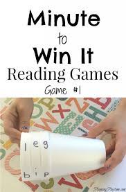 Minute To Win It Reading Game For Kindergarten Planning Playtime Reading Games For Kindergarten Reading Games Kindergarten Games