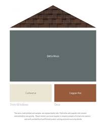 Exterior Color Palettes For A Brown Roof This One Is Exactly W Exterior Color Palette Exterior Paint Colors For House Exterior House Paint Color Combinations