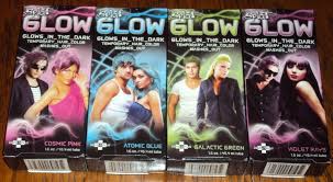 Splat glows in the dark temporary hair color. Splat Glow In The Dark Temporary Hair Dye Color Gel Cream Purple Rave Halloween Temporary Hair Dye Hair Dye Colors Dyed Hair