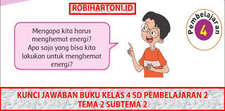 Tulis informasi yang kamu dapatkan dari poster tersebut. Kunci Jawaban Buku Kelas 4 Sd Pembelajaran 4 Tema 2 Subtema 2 Sumber Energi Robihartoni