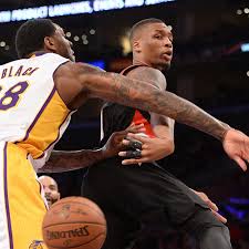 Moda center , portland , or. Blazers Vs Lakers Final Score 106 94 Damian Lillard Powers Portland Past Los Angeles Blazer S Edge