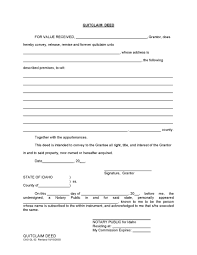idaho quit claim deed form deed forms deed forms