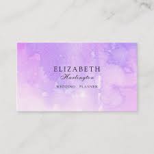 Watercolor creative modern business card makeup artist designer interior turquoise. Pink And Purple Watercolor Lavender Card Modern Business Card Zazzle Com Modern Business Cards Purple Watercolor Watercolor Business Cards
