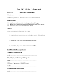 Sebelum dan sesudah beraktivitas sebaiknya. Top Pdf Latihan Soal Pkn Sd Kelas 1 Belajar Membaca Menulis Soal Pkn 1 Kelas I 123dok Com