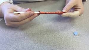 It may be called a 1 ml syringe or a 1 cc syringe. Dispensing 0 1ml From A 1ml Syringe Youtube