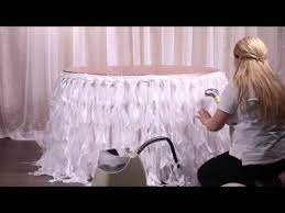 Curly Willow 17ft Table Skirt White Table Skirt Curly Willow Tutu Table Skirt