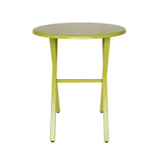 Noble House Taro Matte Lime Green Round Metal Outdoor Bistro Table 42373 Metal Chairs House With Porch