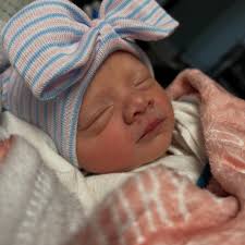 One week ago at this time we welcomed sweet Harper Anne Fry to the world🩷  Born