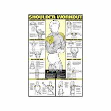 shoulder workout poster laminated